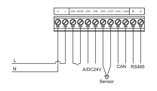 時(shí)鐘控制器接線